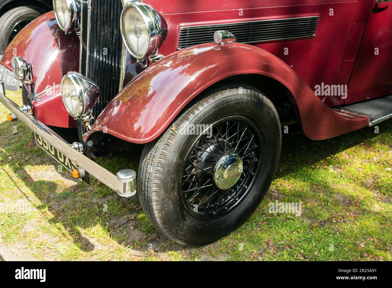 1936 Rover 14 Pi Light Saloon. Astley Park Classic Car Show 2023 Stock ...