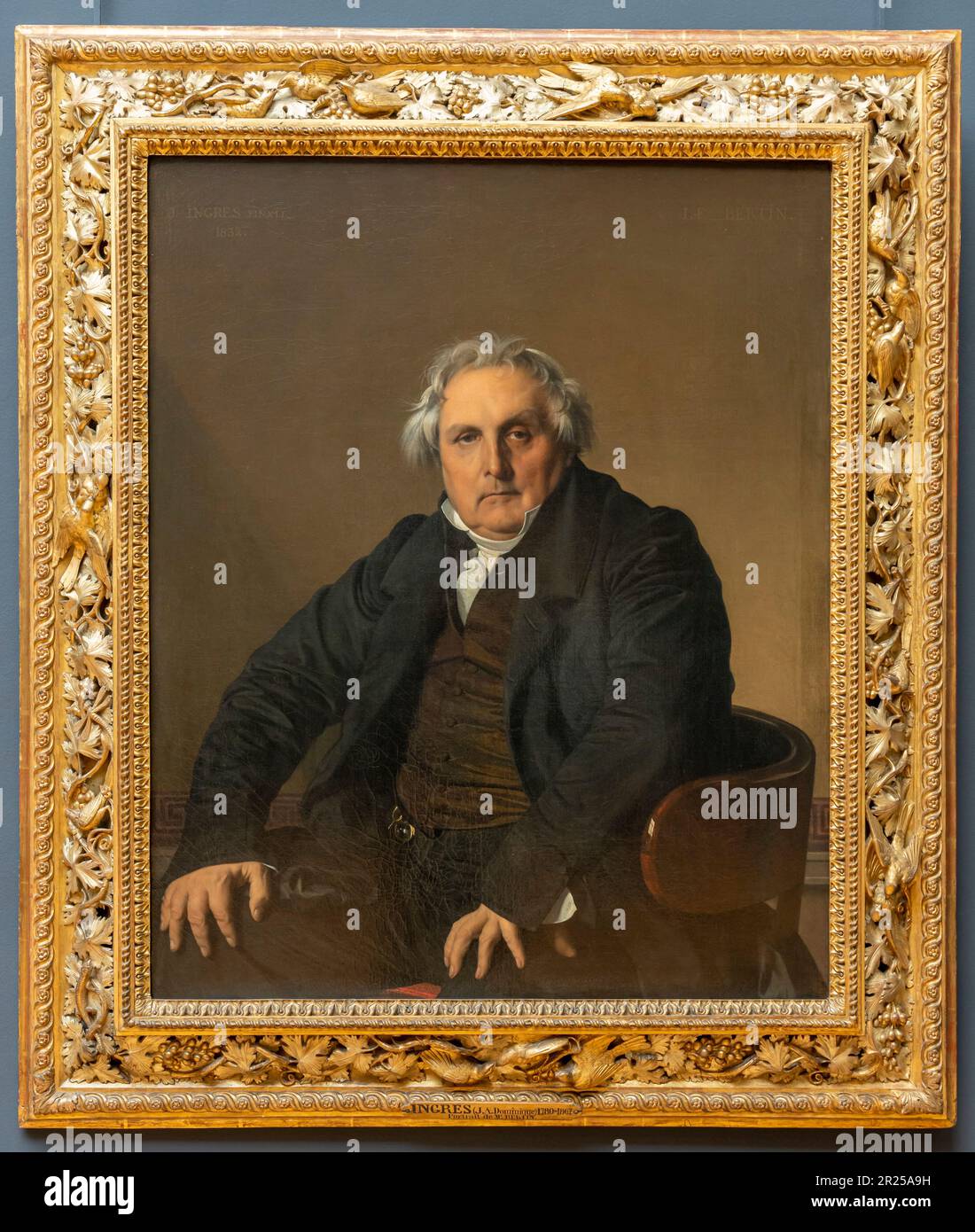 Paris, France 05 13 2023 Louvre Museum. Bertin The Elder painted by