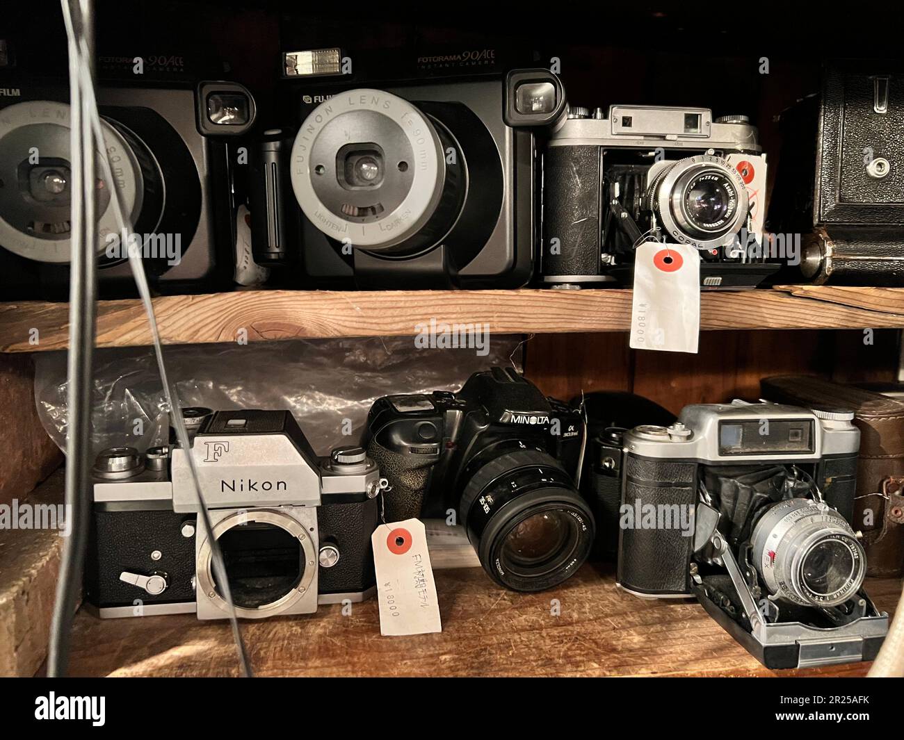 Tokyo Japan May 3 2023: Old stuff for sell. Lower Kitazawa or Shimokitazawa is one of famous shopping street, is well known for the density of small i Stock Photo