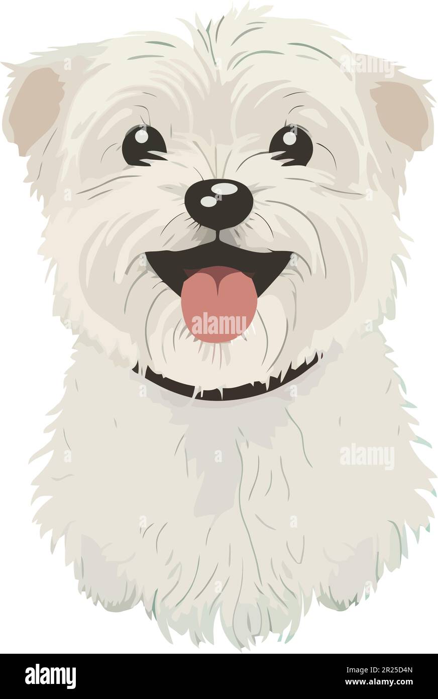 Cute terrier puppy, cheerful mascot Stock Vector Image & Art - Alamy