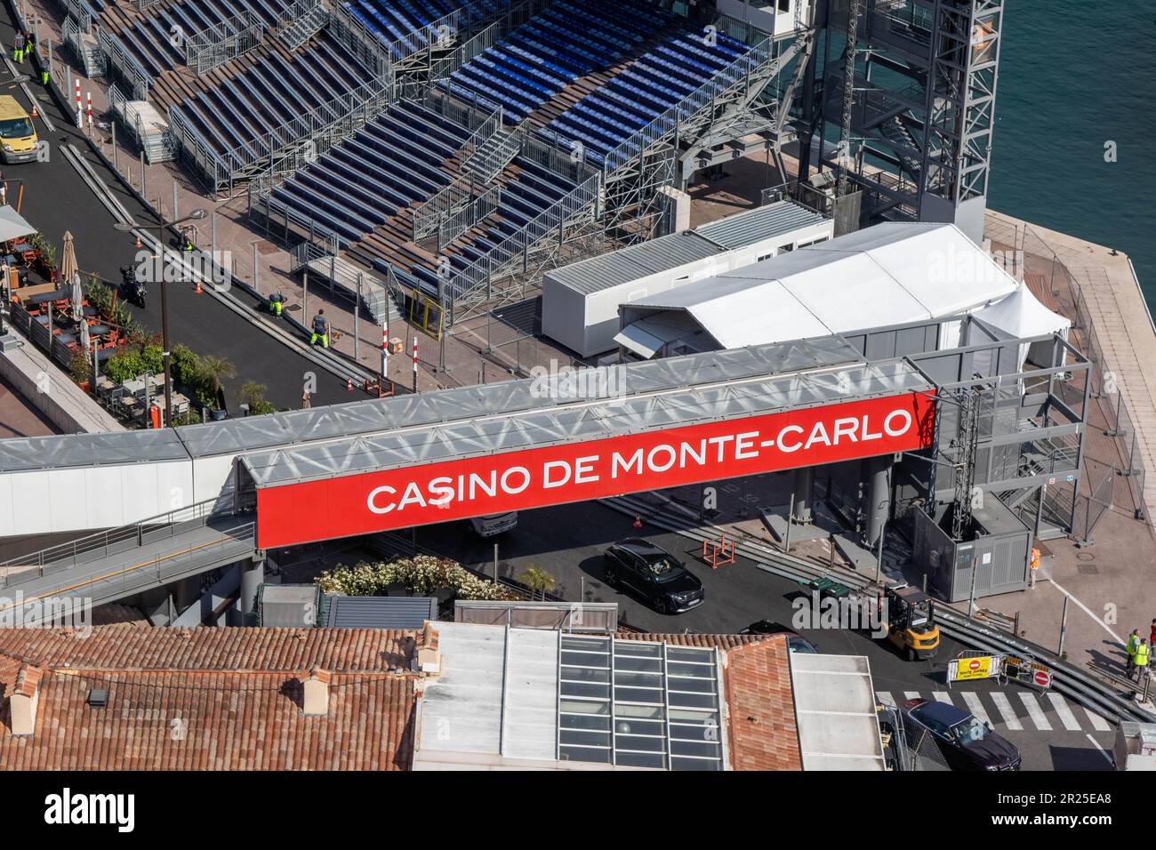 Monaco, Monaco, April 20th 2023:- A sign on The Monaco Grand Prix