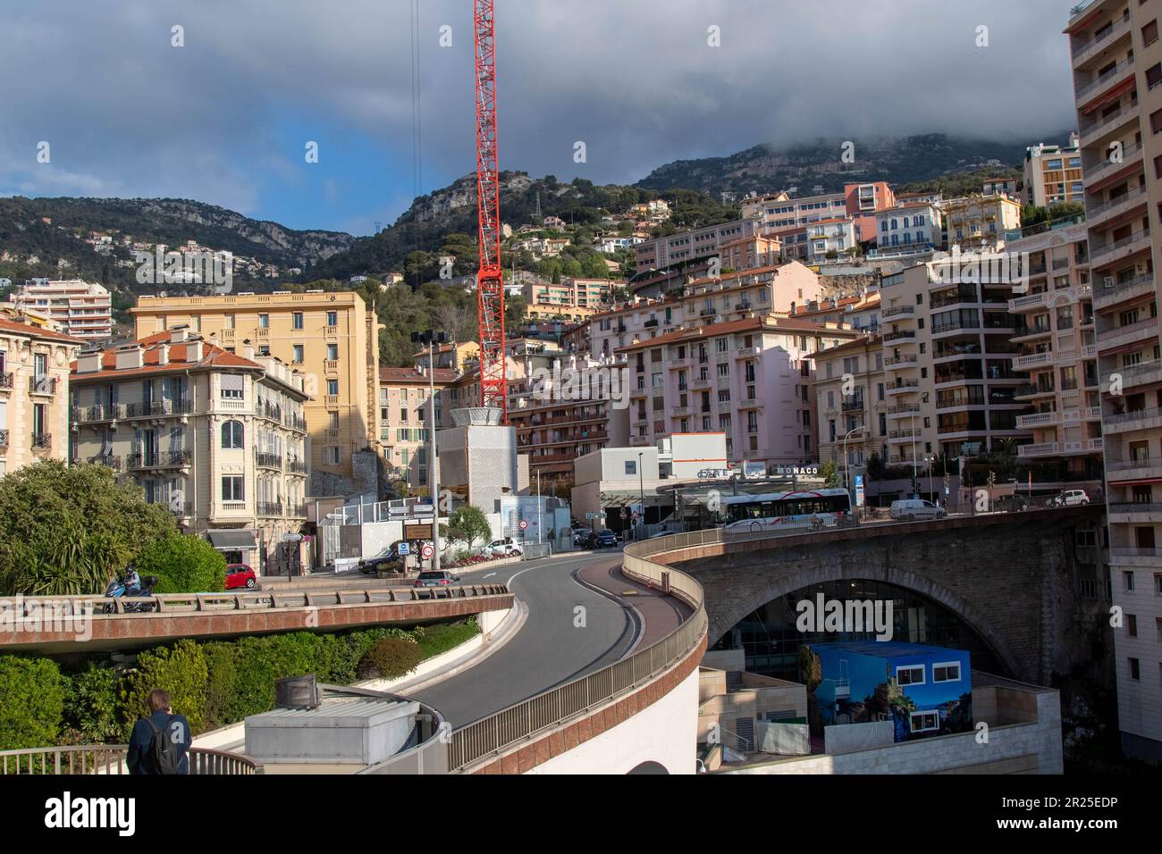 Monaco, Monaco, April 21st 2023:- The area closer to the Gare De Monaco
