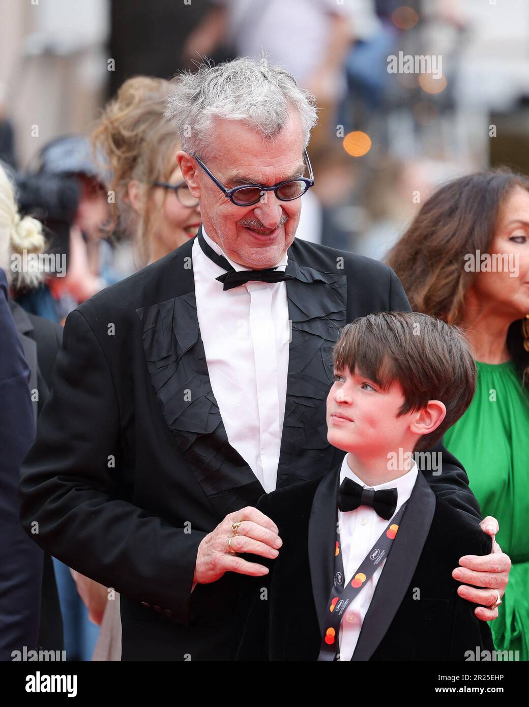 Cannes france 17th may 2023 producer karsten br nig manuela luc 