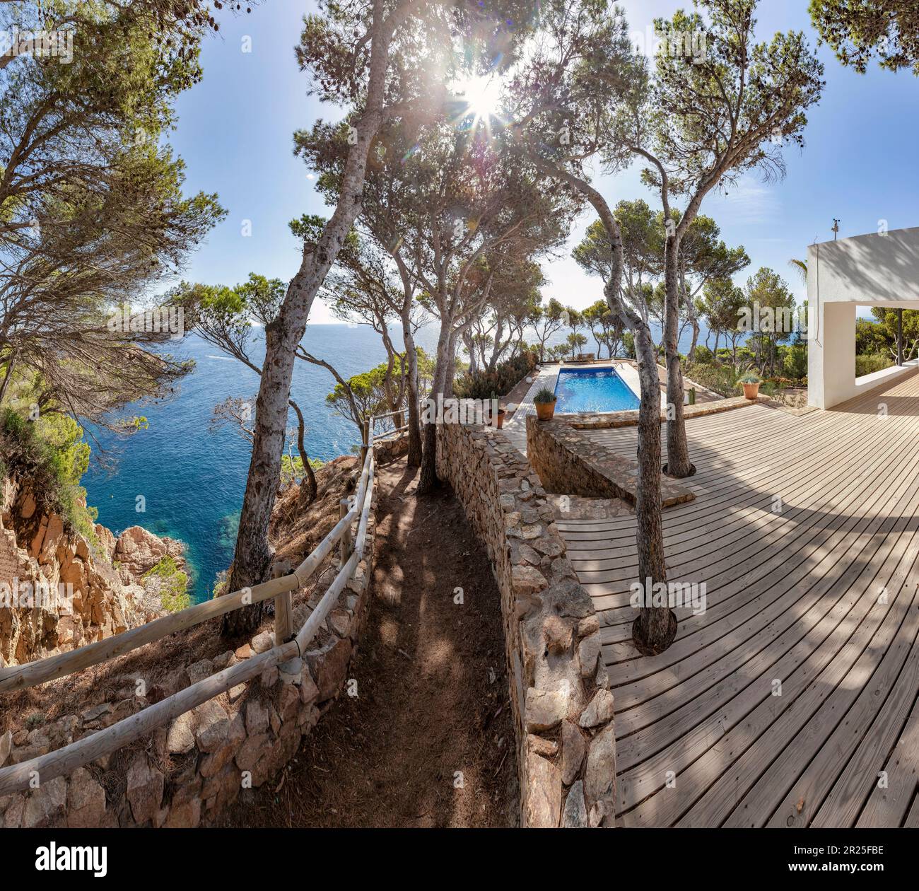 Private pool, Cala Aigua-Xelida, rock coast *** Local Caption ...