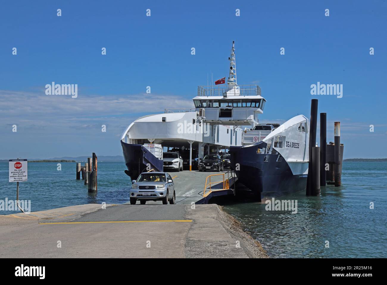 car ferry unloading at North Stradbroke Island North Stradbroke Island