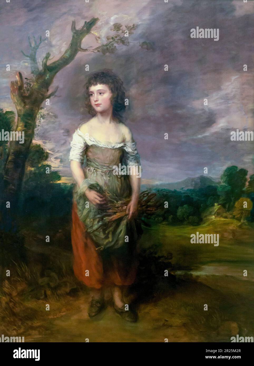 A Peasant Girl Gathering Faggots in a Wood, Thomas Gainsborough, 1782, Stock Photo