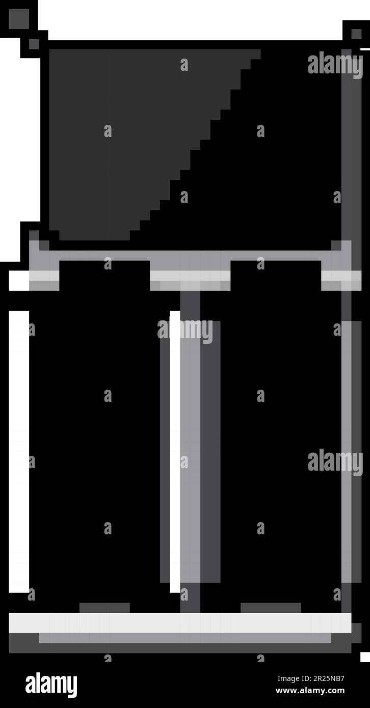 power aa battery charger game pixel art vector illustration Stock