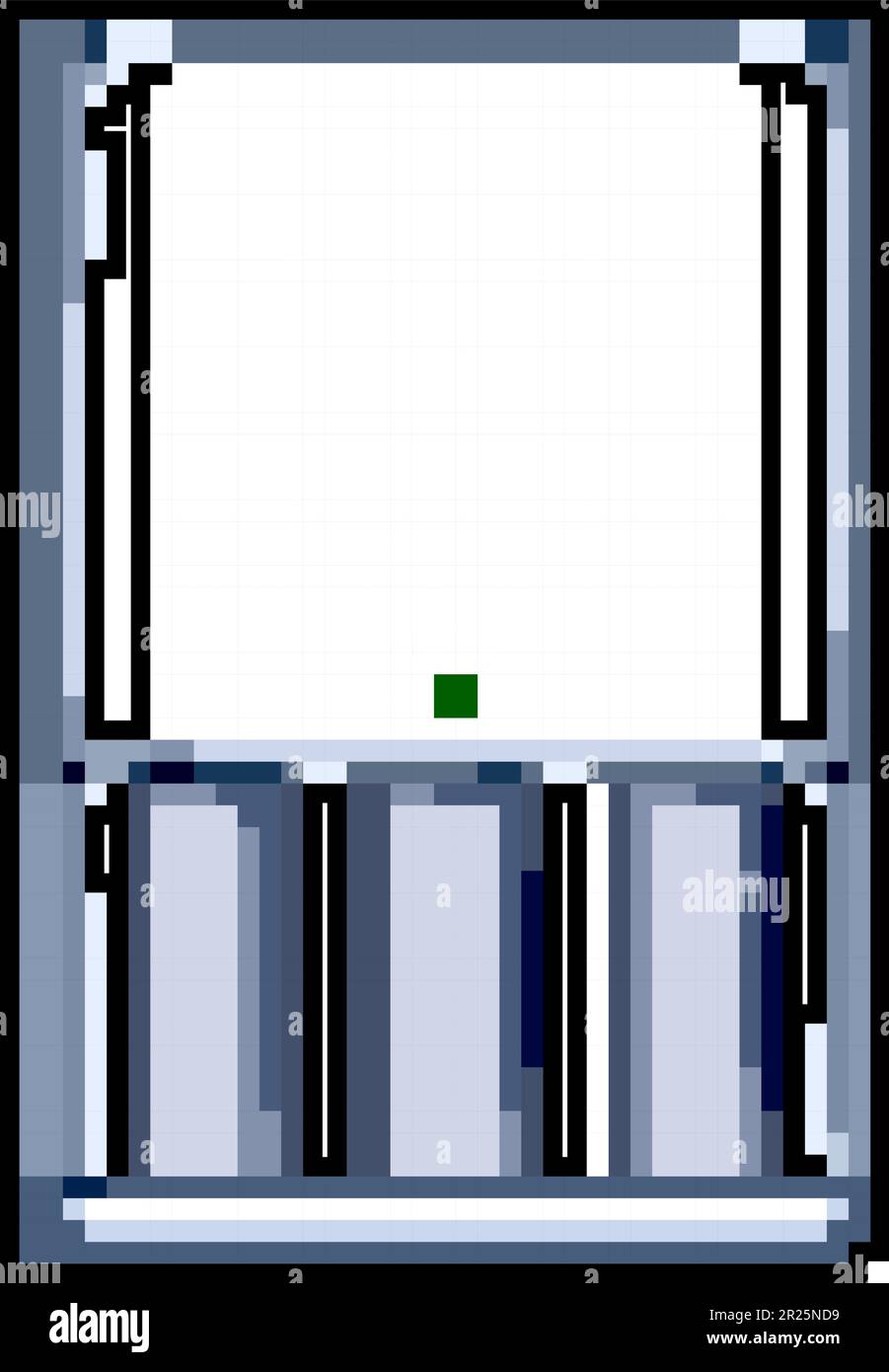 symbol aa battery charger game pixel art vector illustration Stock