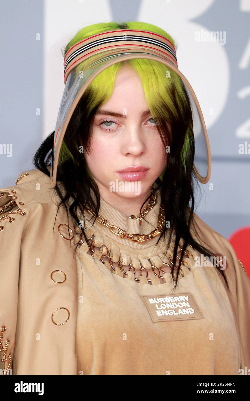 London, UK. 18th Feb, 2020. Billie Eilish attends The BRIT Awards 2020