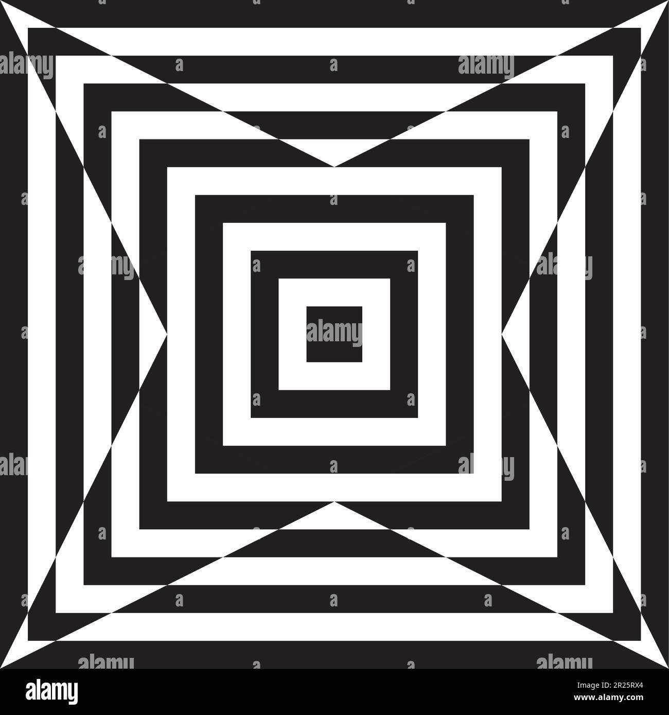 Abstract geometric pattern background with black and white star and ...