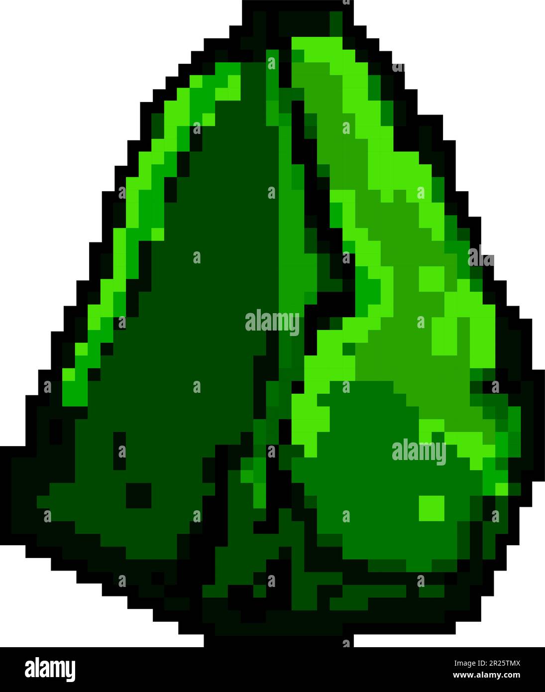 decoration aquarium stone game pixel art vector illustration Stock ...