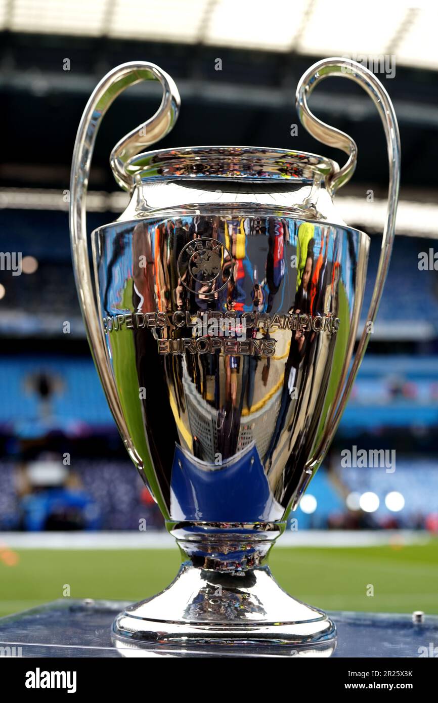 Champions league trophy 2023 hi-res stock photography and images