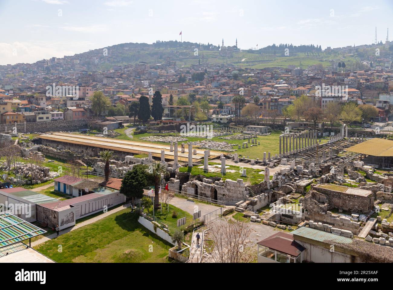 A picture of the Smyrna Agora Ancient City ruins in Izmir Stock Photo ...