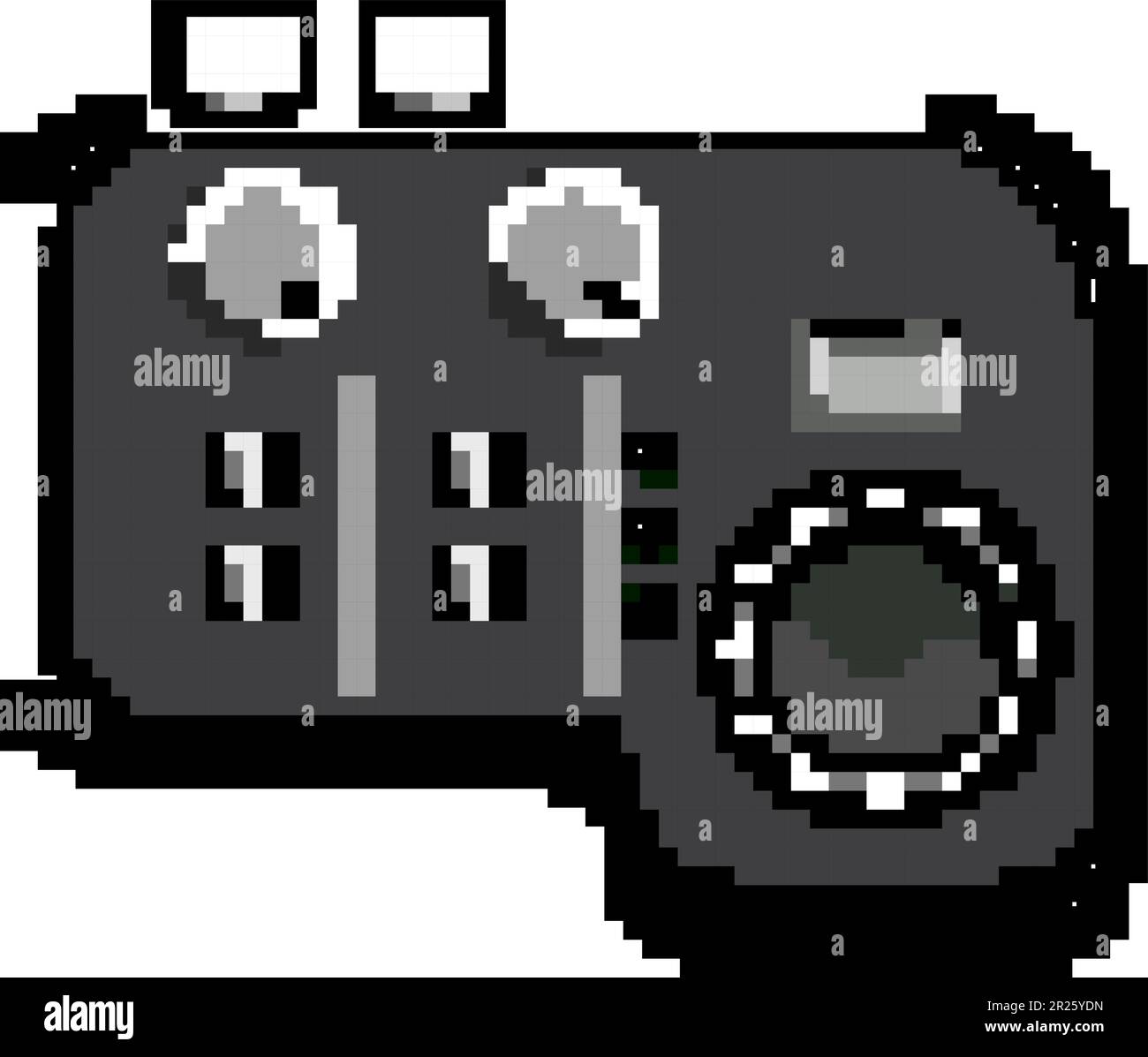 technology audio interface game pixel art vector illustration Stock ...