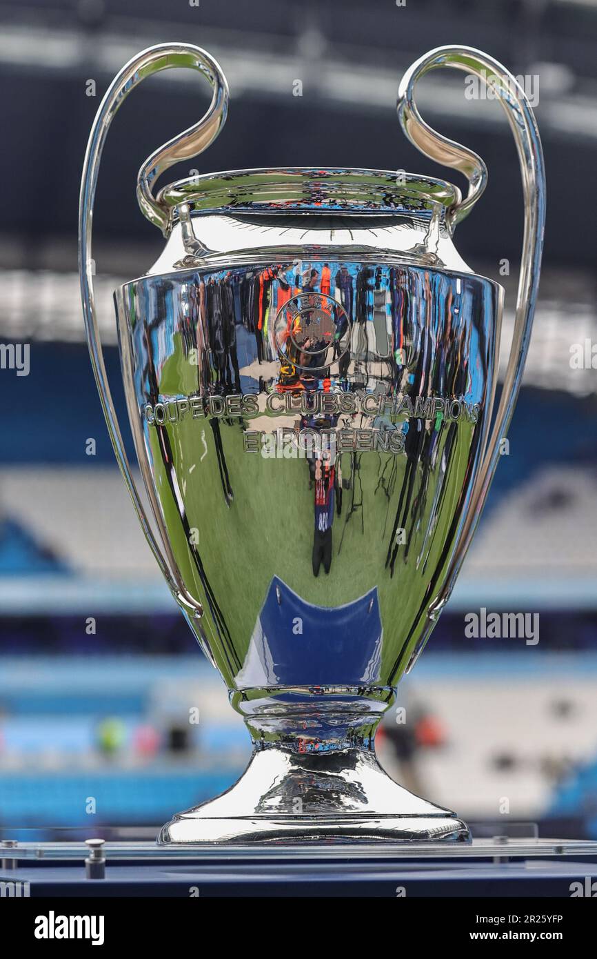 Uefa champions league trophy hi-res stock photography and images - Alamy