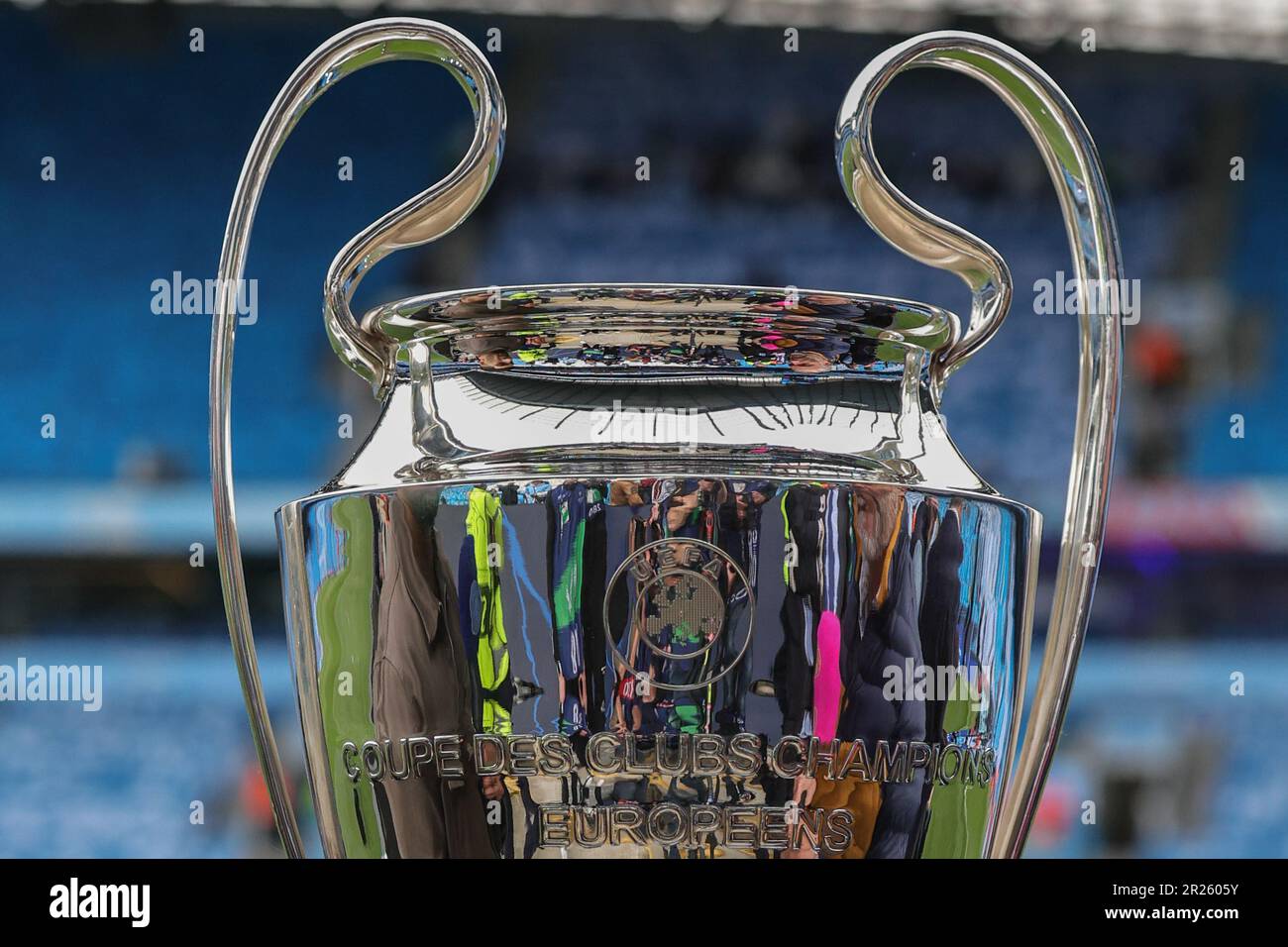 Manchester UK 17th May 2023 The UEFA Champions League Trophy On manchester-uk-17th-may-2023-the-uefa-champions-league-trophy-on