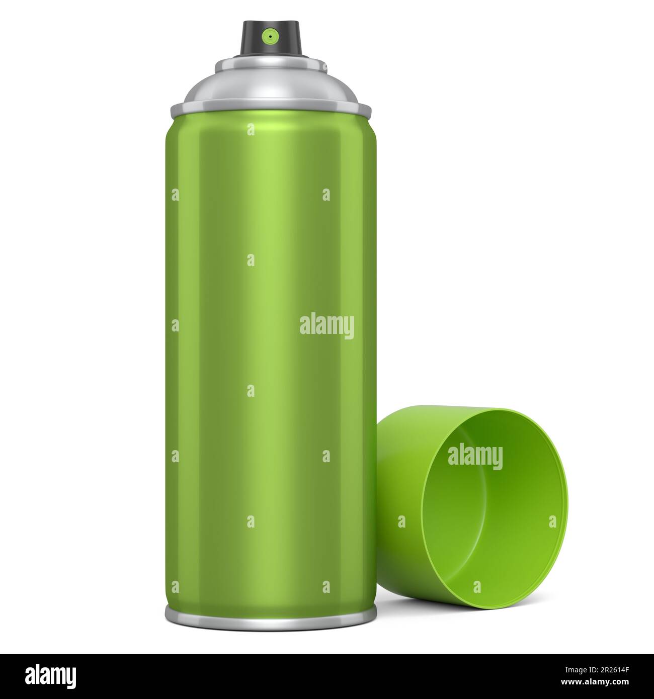 Can of spray paint isolated on white background. 3d render spray paint