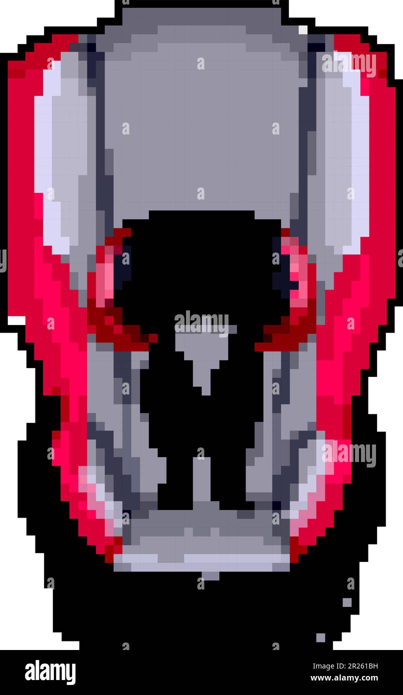 belt baby car seat game pixel art vector illustration Stock Vector