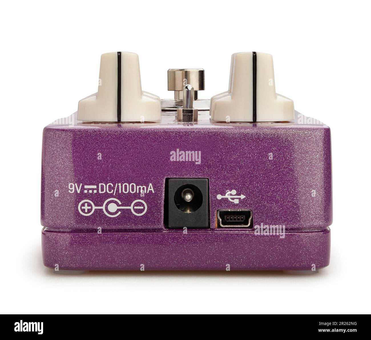 guitar flanger pedal path isolated on white Stock Photo - Alamy