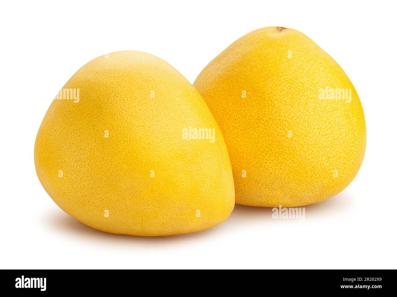 pomelo path isolated on white Stock Photo