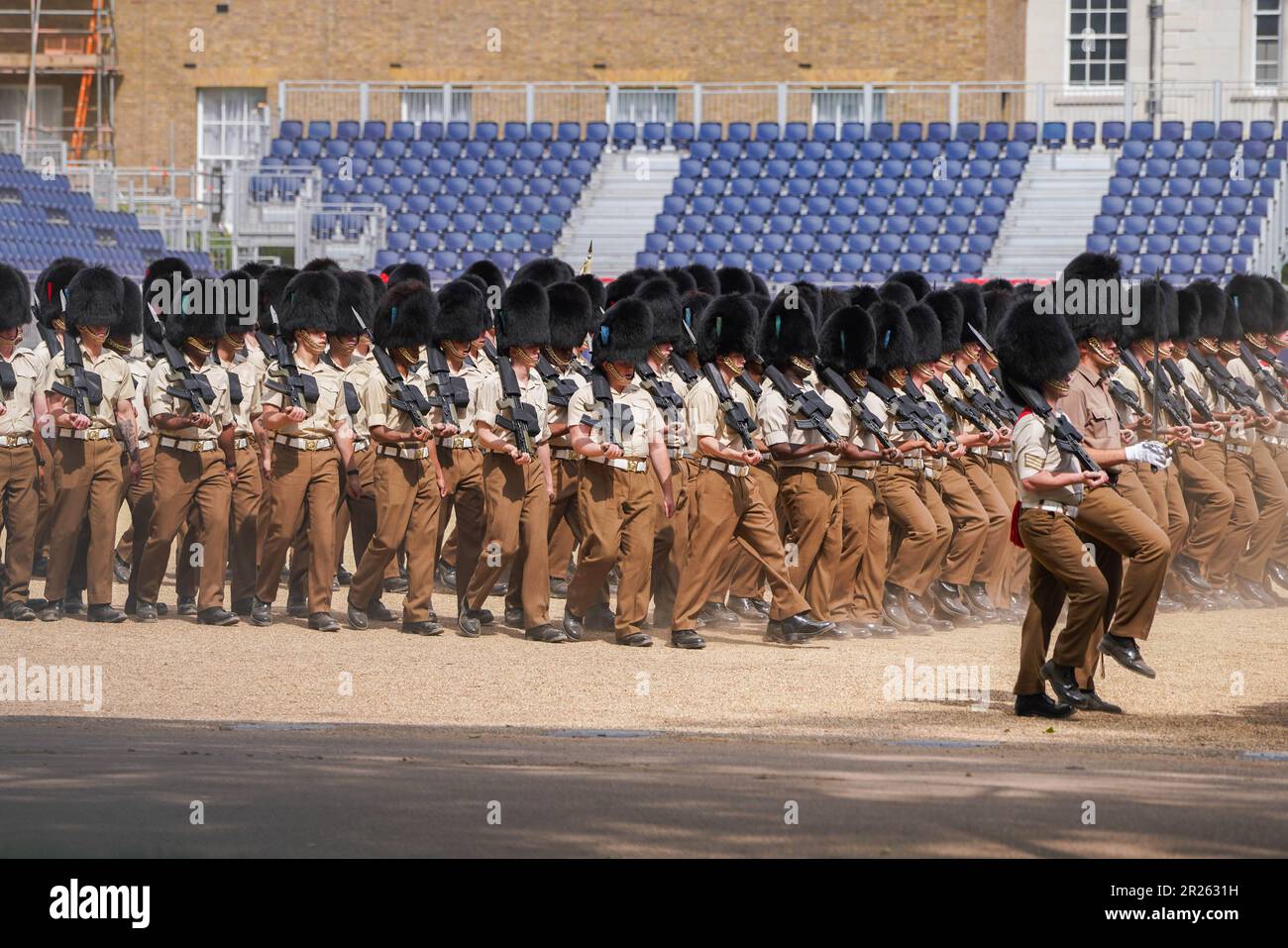 London UK. 17 May 2023 Members of the Scots, Irish and Welsh guards