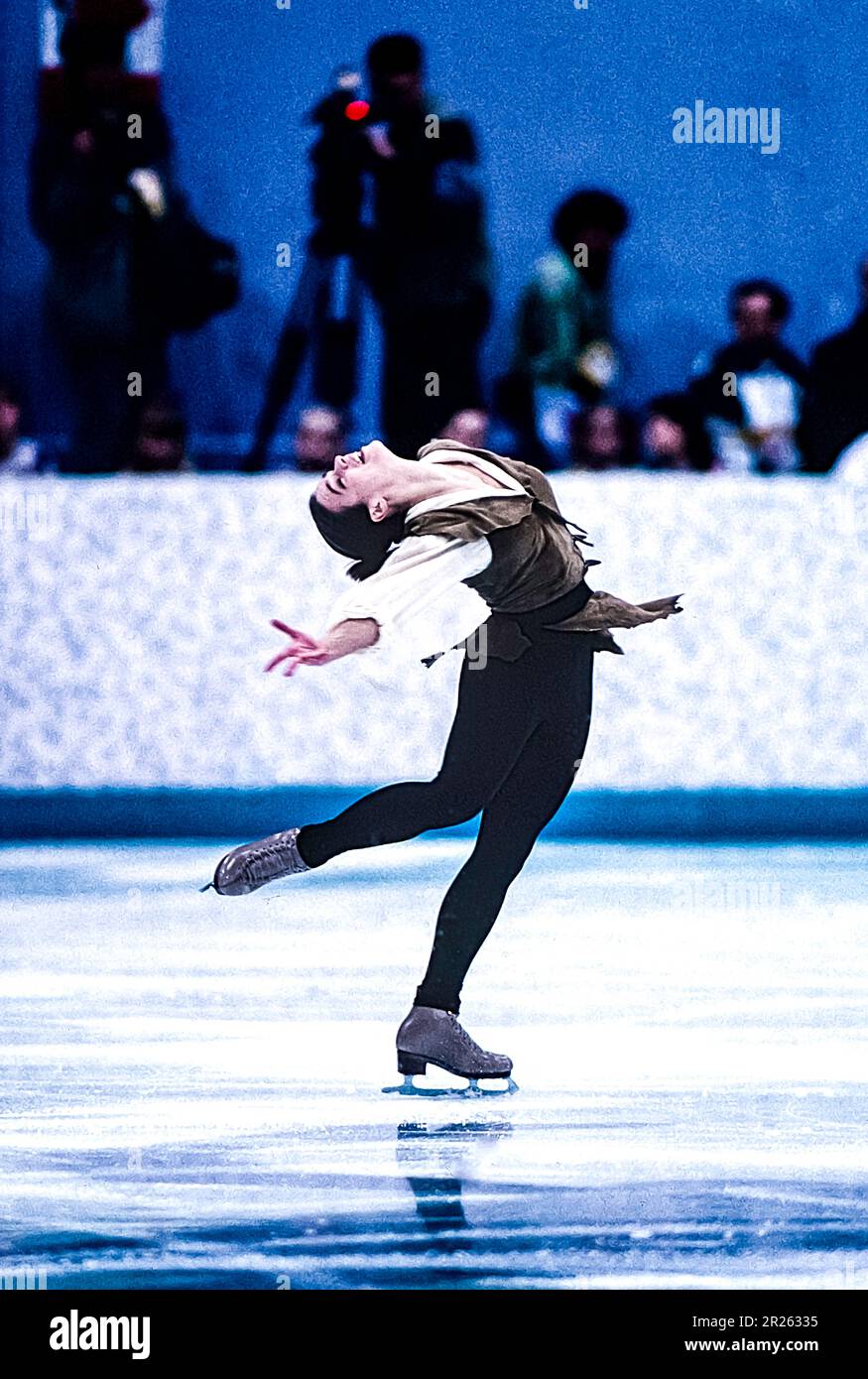 Katerina Witt (GER) at the 1994 Olympic Winter Games. Stock Photo