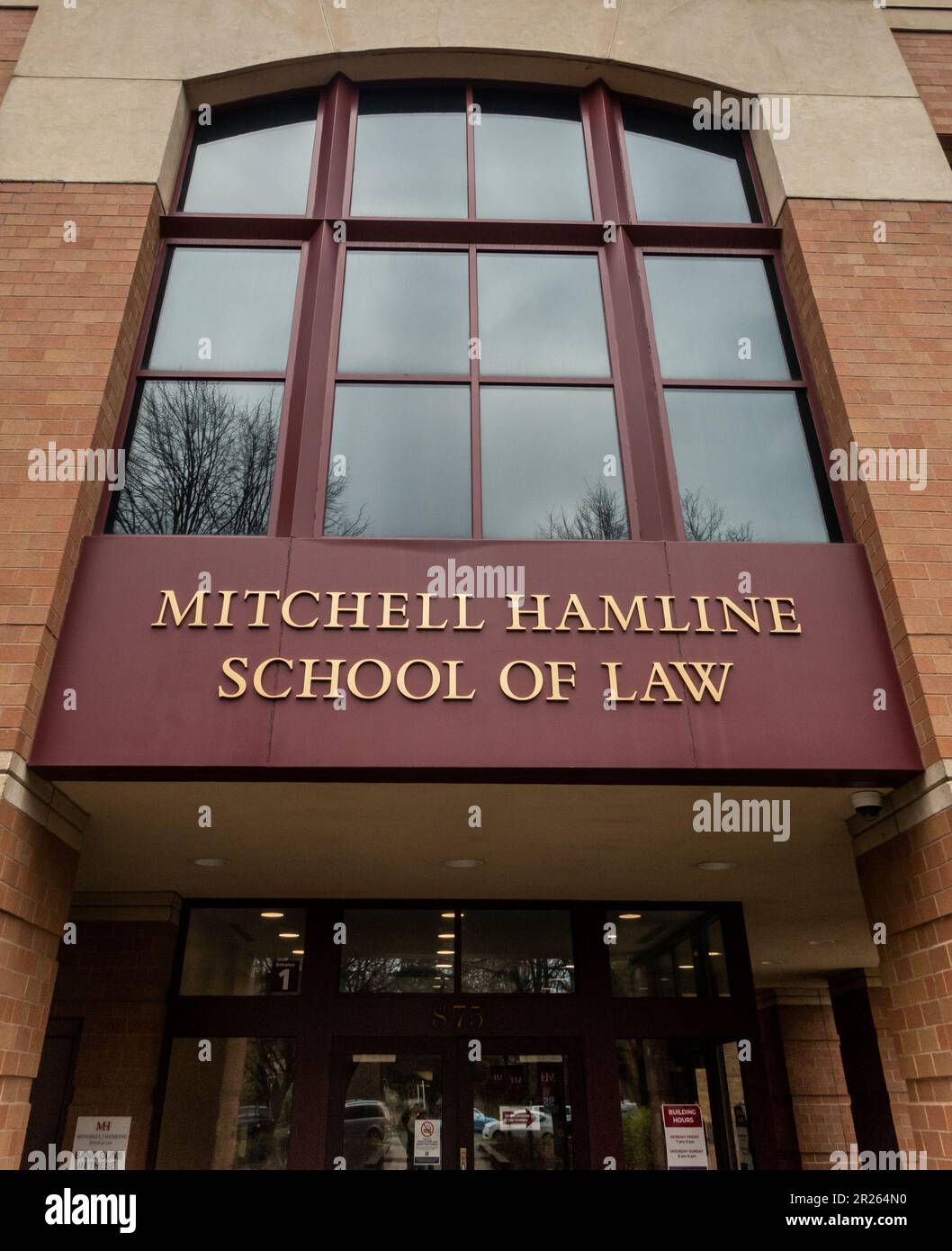 ST. PAUL, MN, USA - MAY 6, 2023: Main Campus Buildingat Mitchell Hamline School of Law. Stock Photo