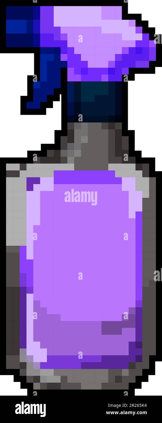 template bathroom cleaner game pixel art vector illustration Stock ...
