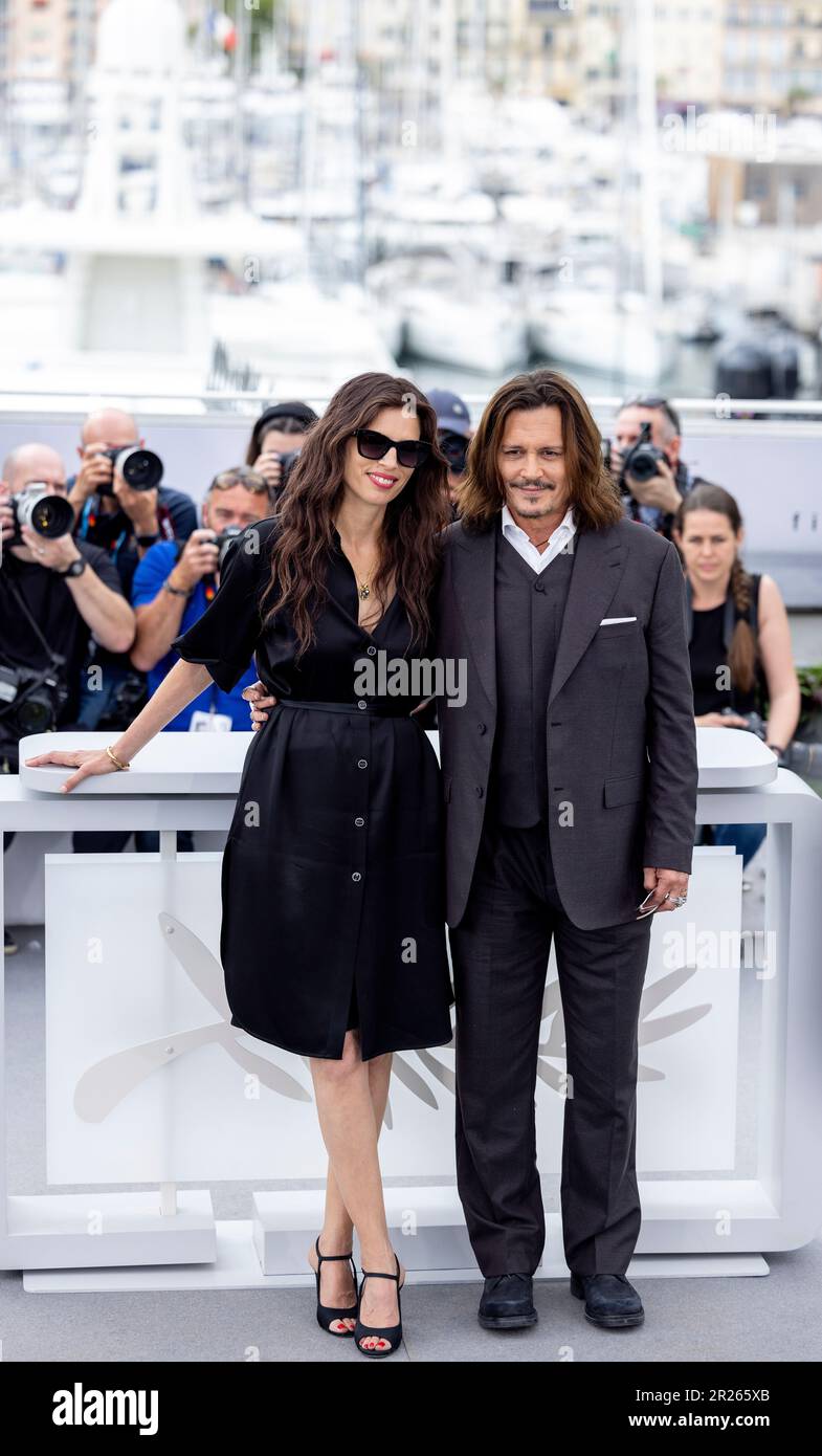 Cannes, France. 17th May, 2023. CANNES 20230517 Maïwenn and Johnny Depp during the film festival in Cannes in France. Photo: Christina Kronér/TT/code 11744 *** PAID PICTURE *** Credit: TT News Agency/Alamy Live News Stock Photo