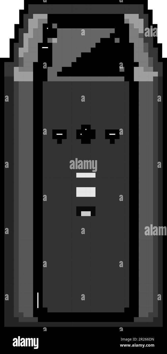 charge battery backup game pixel art vector illustration Stock Vector