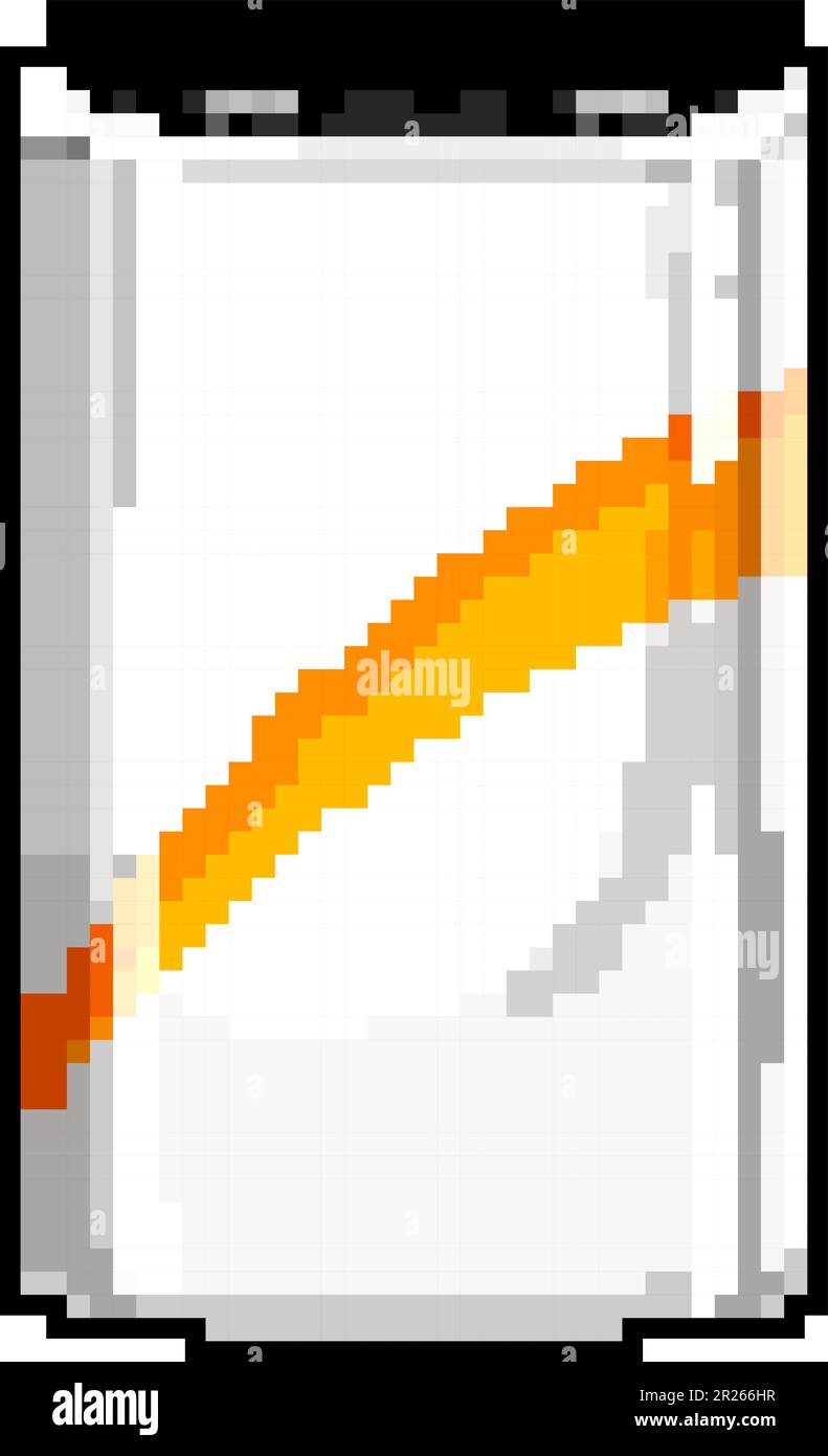 full battery energy game pixel art vector illustration Stock Vector