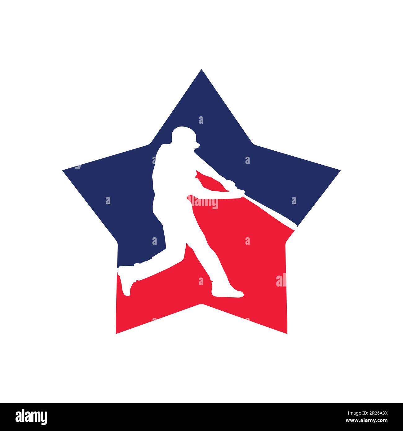 Baseball hitting a ball concept swinging a bat very fast vector illustration Stock Vector Image