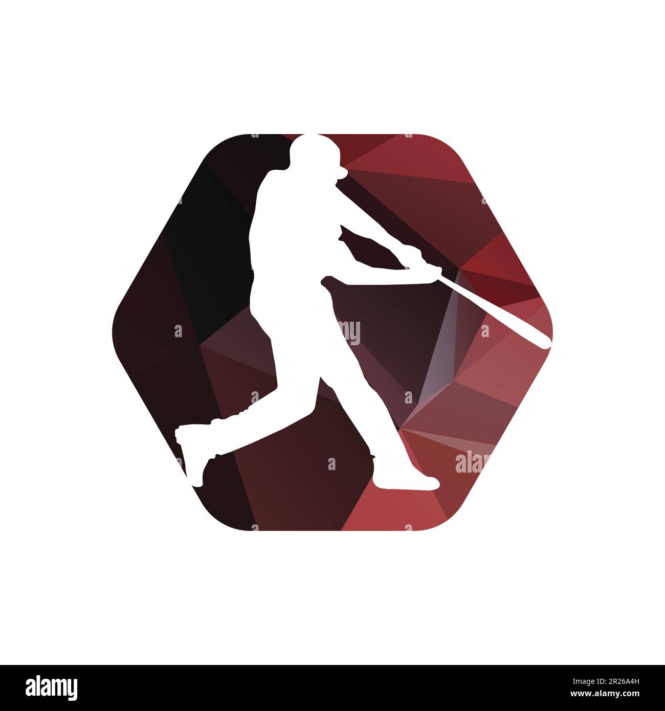 Baseball hitting a ball concept swinging a bat very fast vector