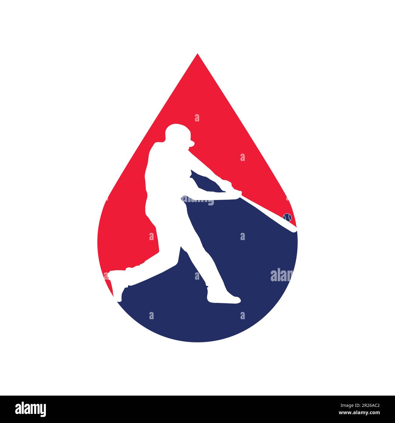 Baseball hitting a ball concept swinging a bat very fast vector illustration Stock Vector Image