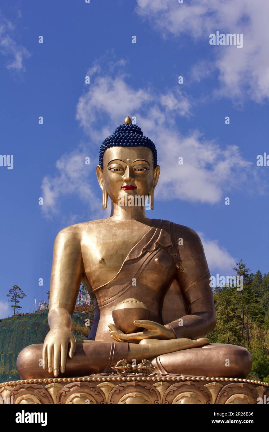 Buddha Dordenna Statue, Kuensel Phodrang National Park, Bhutan Stock ...