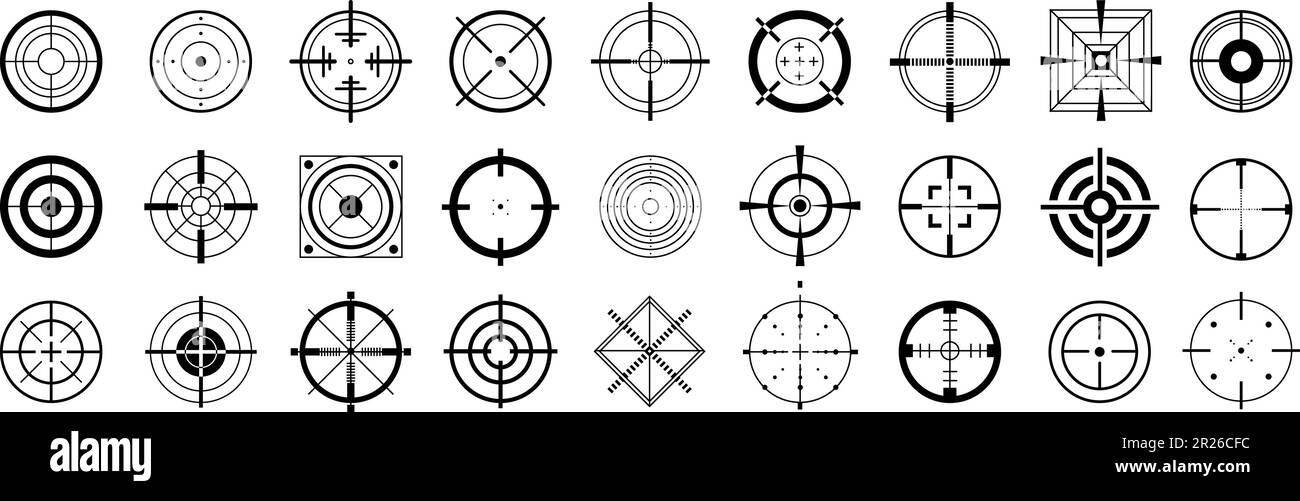 Crosshairs vector Cut Out Stock Images & Pictures Alamy