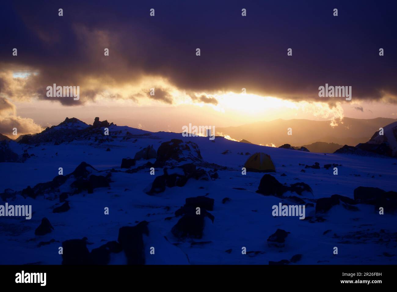 Aconcagua highest mountain in hi-res stock photography and images - Alamy