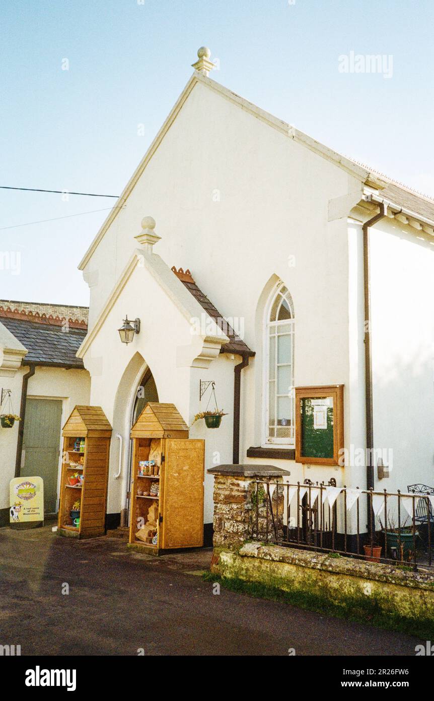High Bickington community shop , North Devon, England, United Kingdom. Stock Photo
