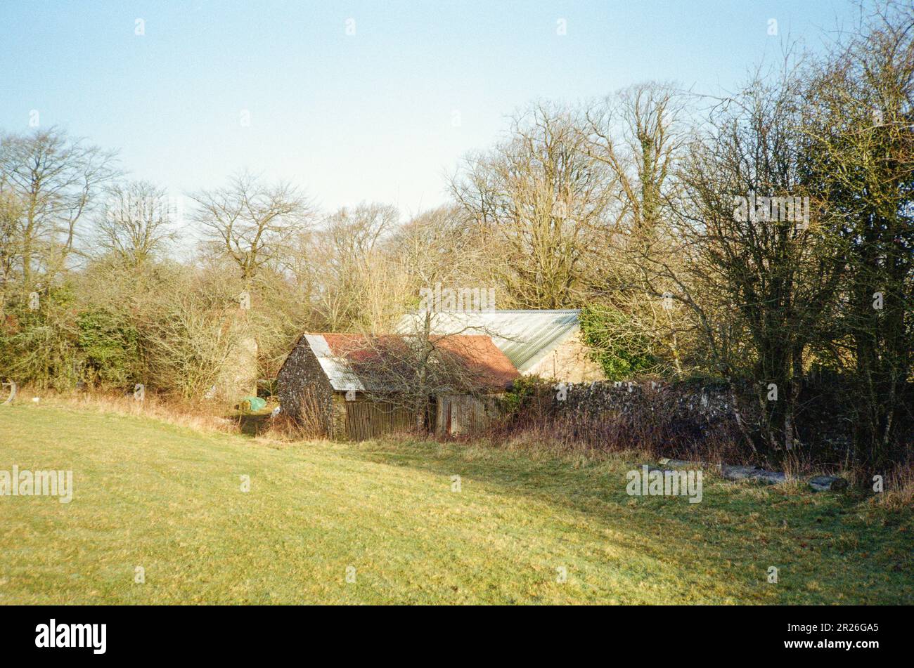 Old barn, High Bickington, Devon, England, United Kingdom, Stock Photo