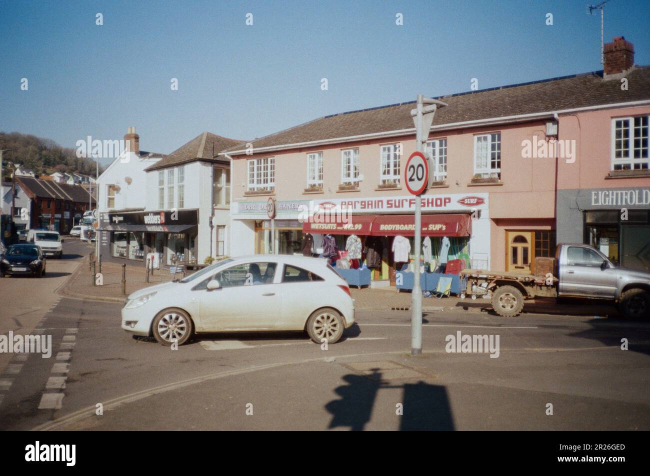 Bargain Surf Shop, Braunton, Devon, England, United Kingdom. Stock Photo
