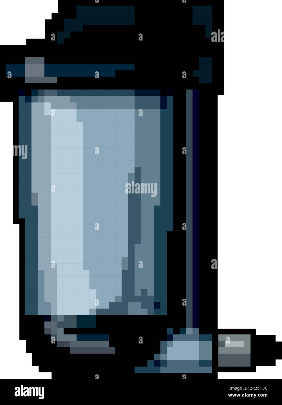 home water filter game pixel art vector illustration Stock Vector Image