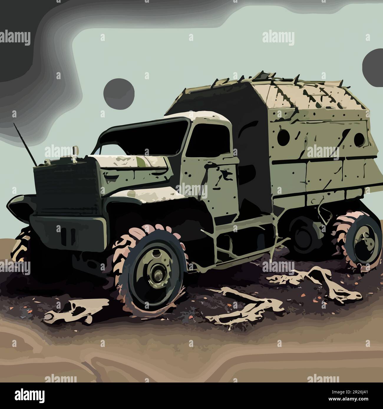 Green Military Vehicle Stock Photo Alamy