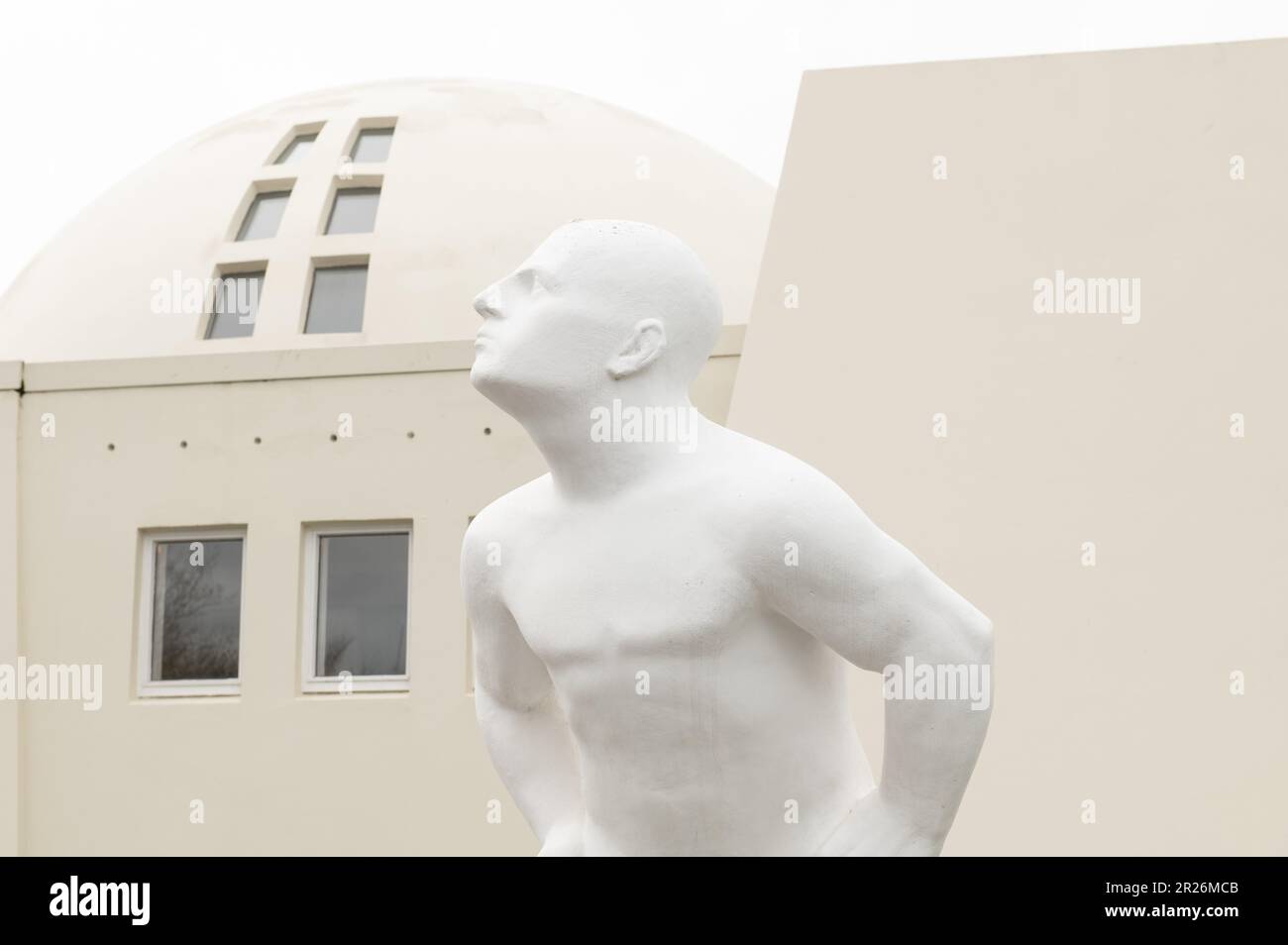 Iceland reykjavik asmundur sveinsson sculpture hi-res stock photography ...