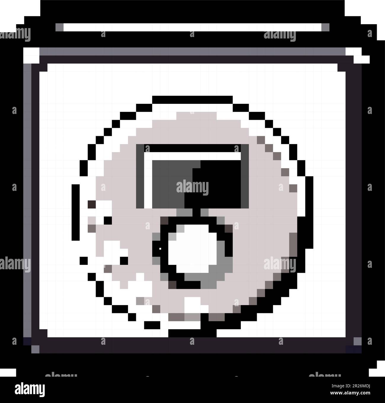 stereo cd player game pixel art vector illustration Stock Vector Image