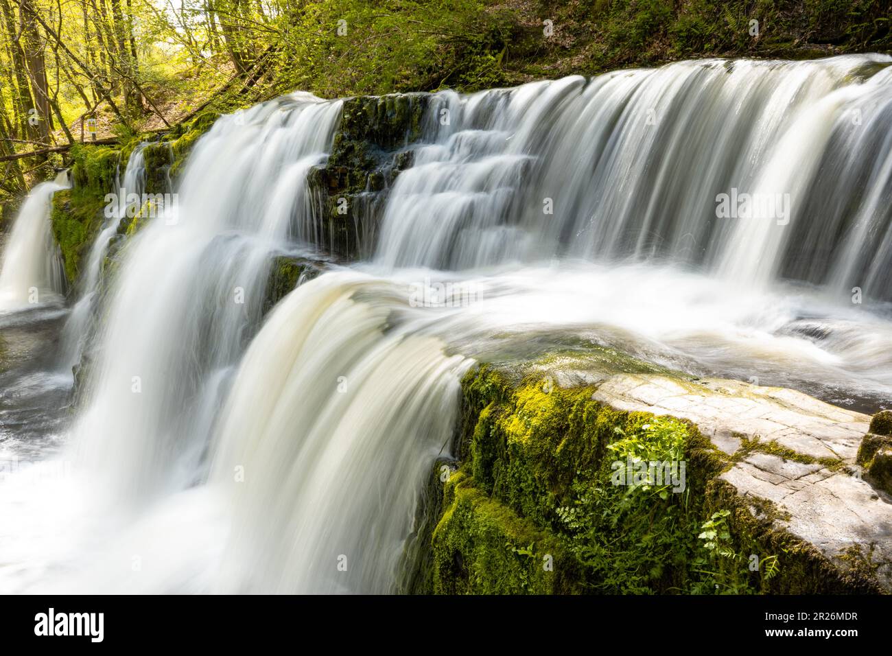 Pretty beautiful waterfall in Brecon Beacons National Park, Wales UK ...