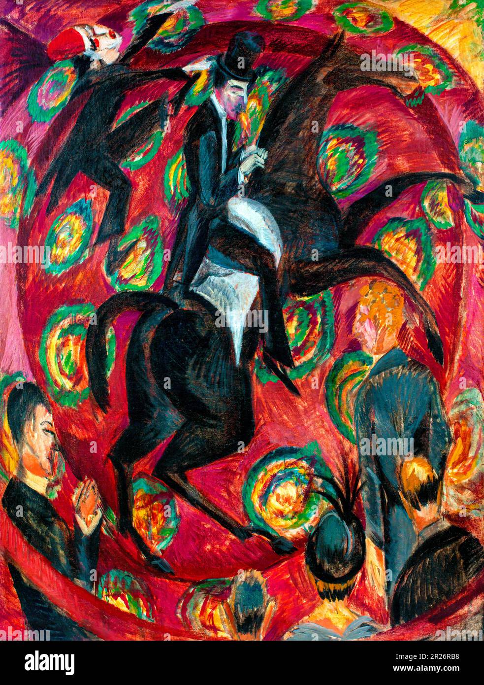 Ernst Ludwig Kirchner's Circus Rider, Dancers with Castanets famous painting. Original from the Saint Louis Art Museum. Stock Photo