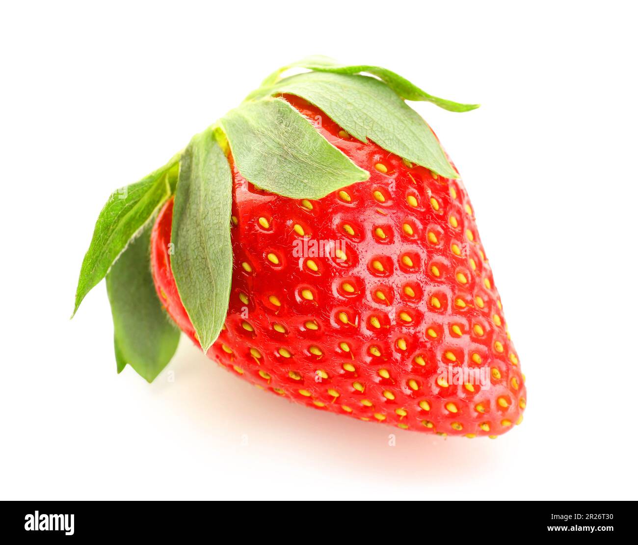 Fresh strawberry on white background Stock Photo - Alamy