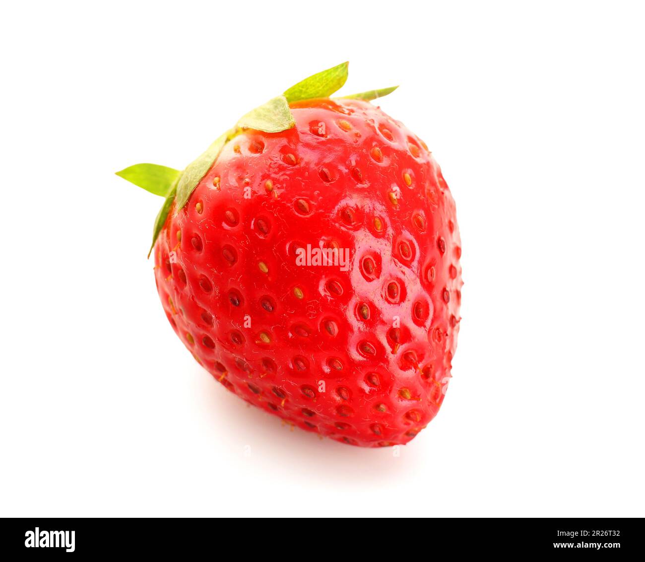Fresh strawberry on white background Stock Photo - Alamy