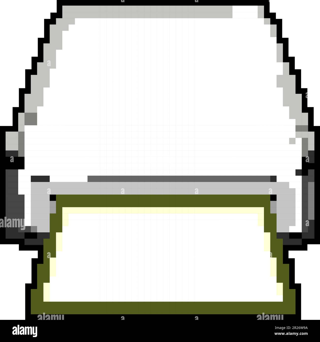 business compact photo printer game pixel art vector illustration Stock Vector