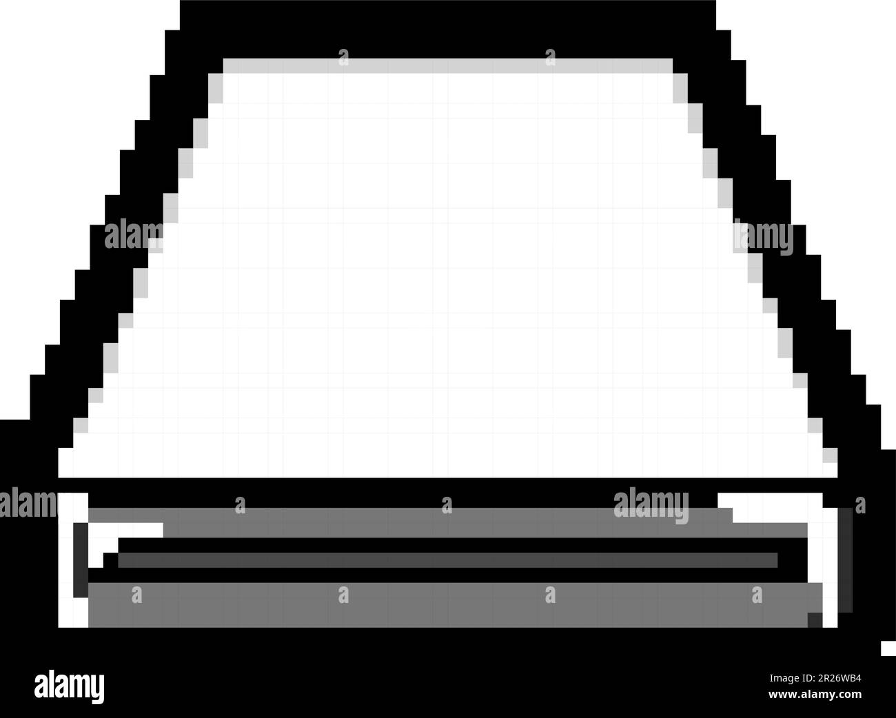 device compact photo printer game pixel art vector illustration Stock Vector